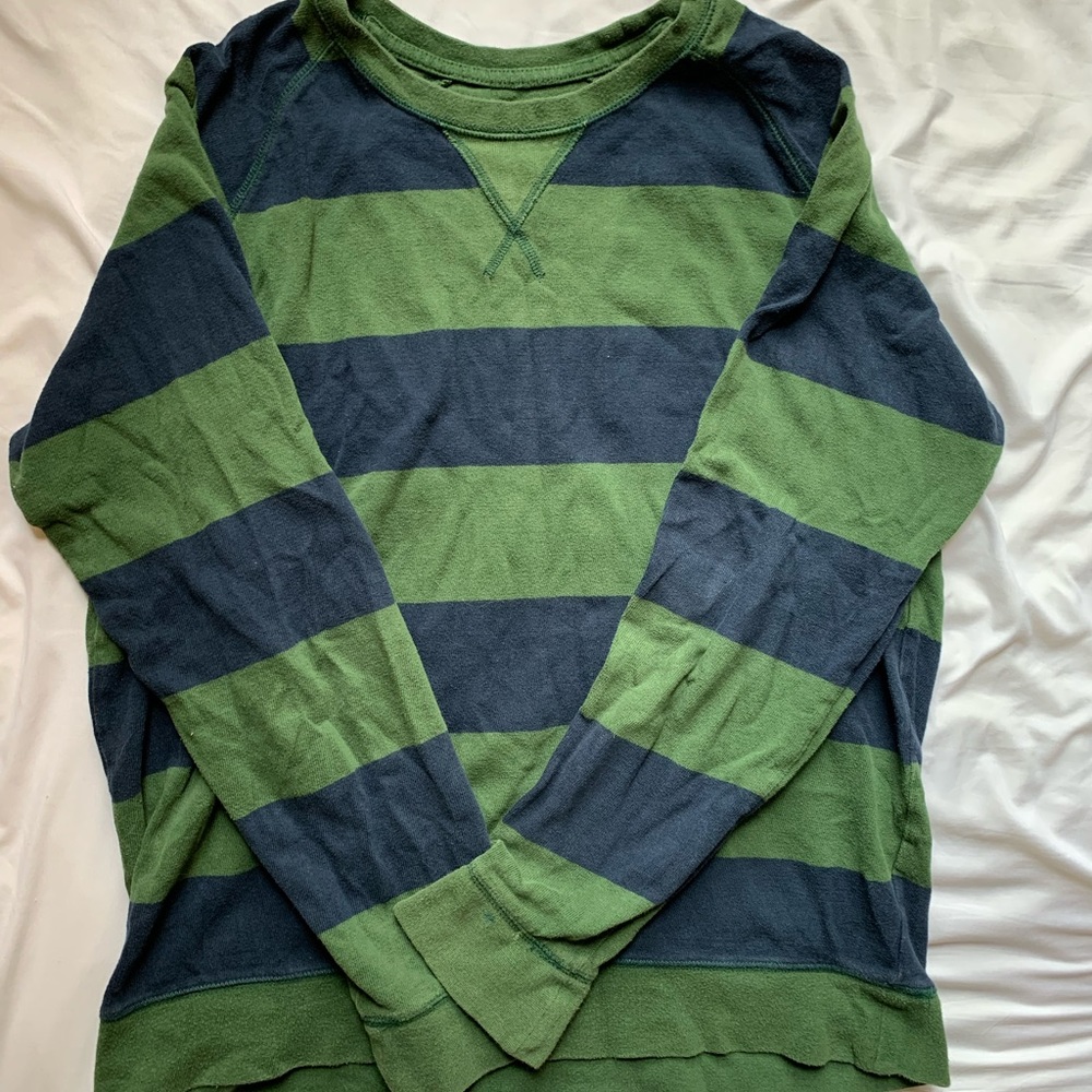 Cozy striped crew neck